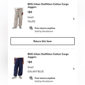 urban outfitters cargo pants